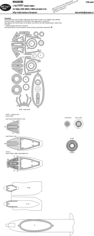 1/48 Mask A-10C EXPERT (HOBBY 2000)