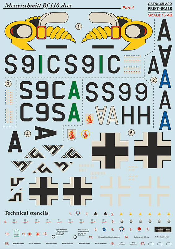 1/48 Bf-110 Zerstorer - Part 1 (wet decal)