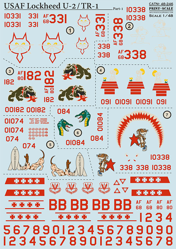 1/48 USAF Lockheed U2/TR-1 - Part 1 (wet decal)
