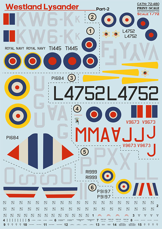 1/72 Westland Lysander - Part 2 (wet decal)