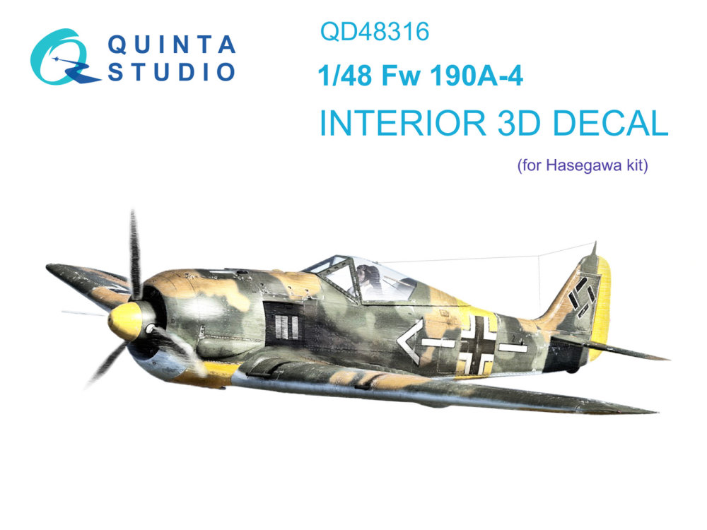 1/48 Fw 190A-4 3D-Print.&col.Interior (HAS)