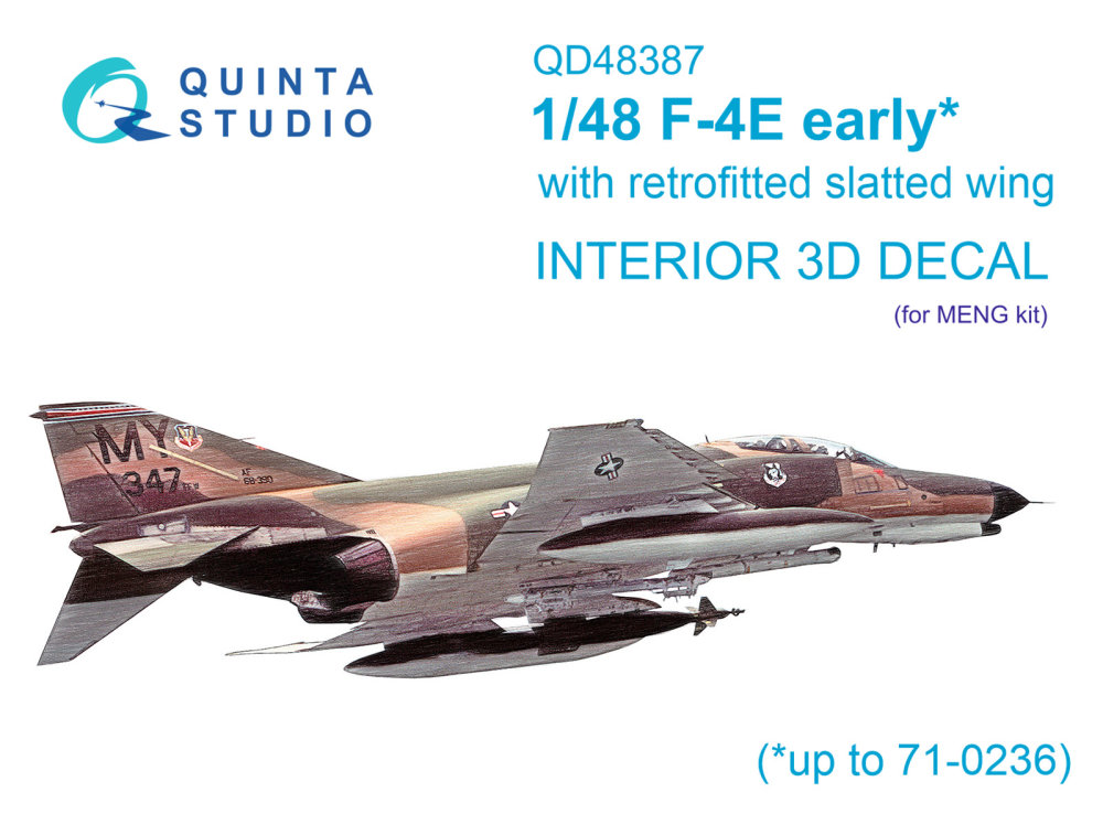 1/48 F-4E early with slatted wing 3D-Print&colour.