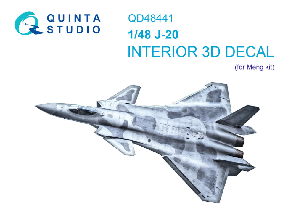 1/48 J-20 3D-Print.&col.Interior (MENG)