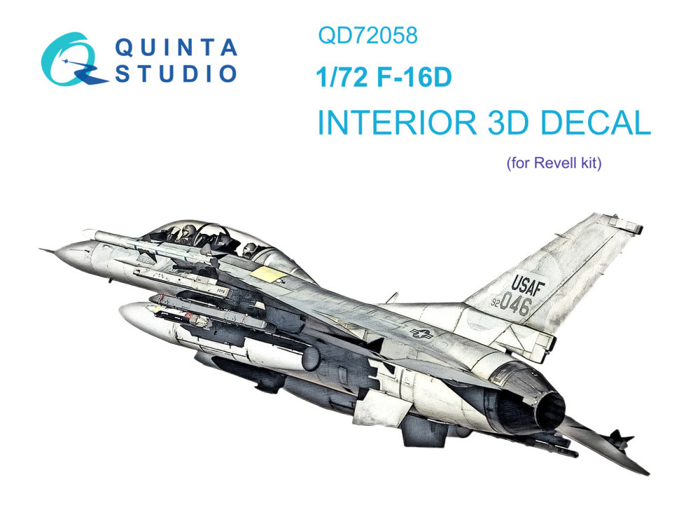 1/72 F-16D 3D-Print.&colour.Interior (REV)