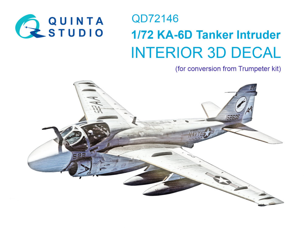 1/72 KA-6D Intruder 3D-Print.&col.Interior (TRUMP)