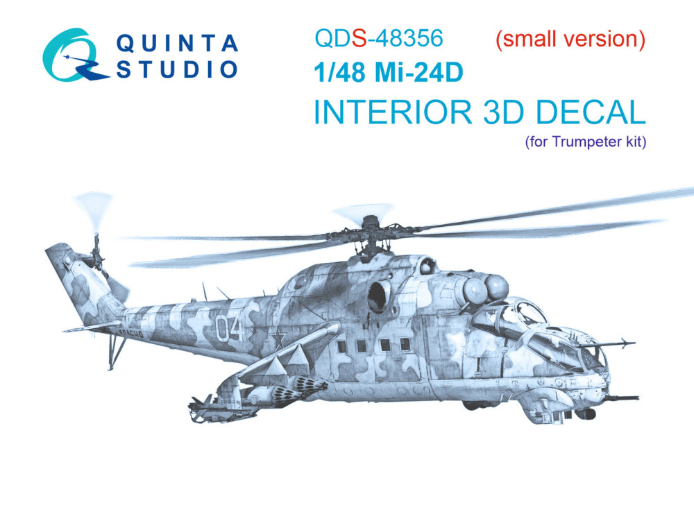 1/48 Mi-24D 3D-Print.&col.Interior (TRUMP) SMALL