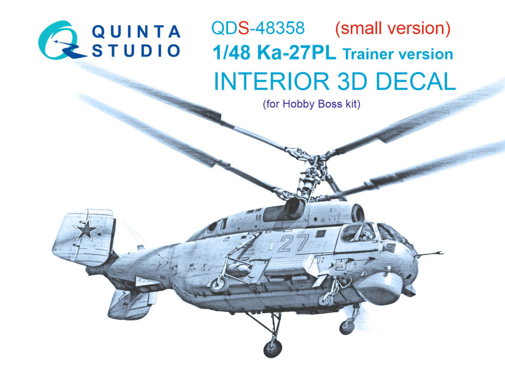 1/48 Ka-27PL Trainer 3D-Print.&col.Interior SMALL