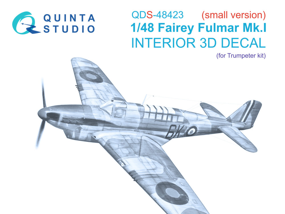 1/48 Fairey Fulmar Mk.I 3D-Print.&col.Int. (TRUMP)