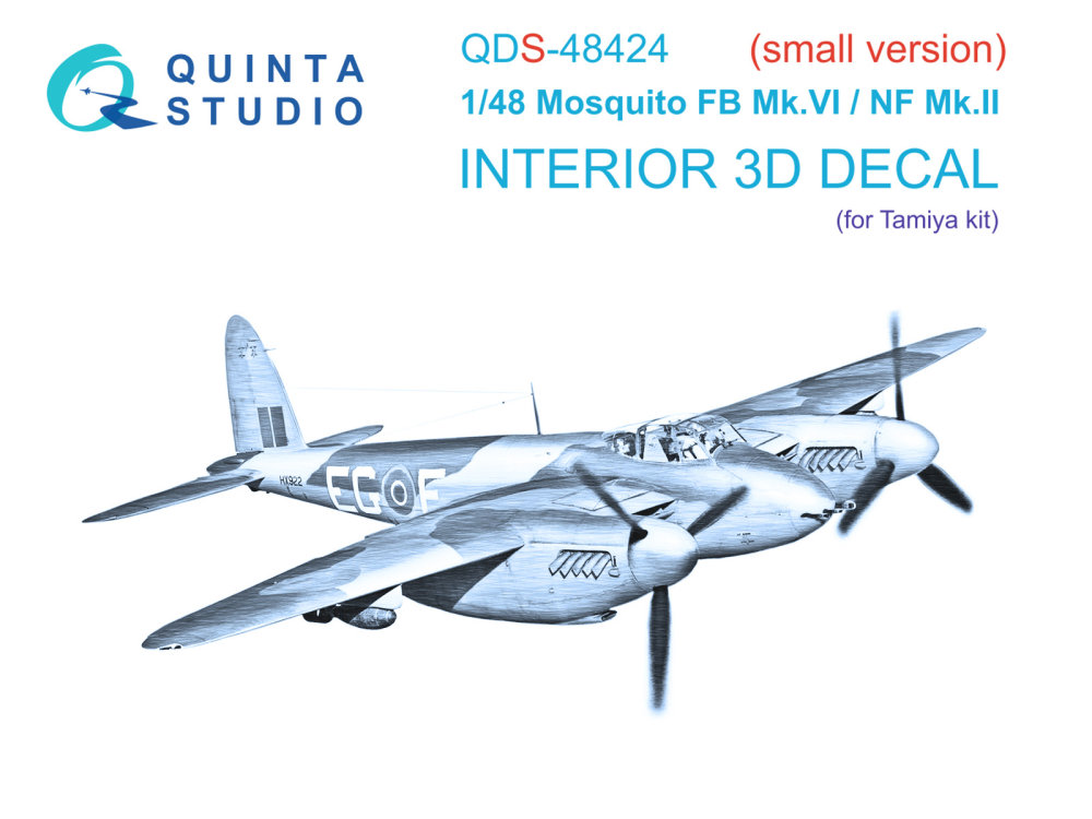 1/48 Mosquito FB Mk.VI/NF Mk.II 3D-Print.&col.Int.