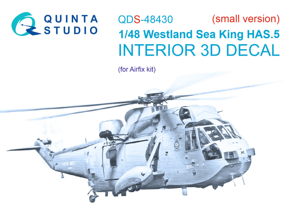 1/48 Westland Sea King HAS.5 3D-Print.&col.Inter.