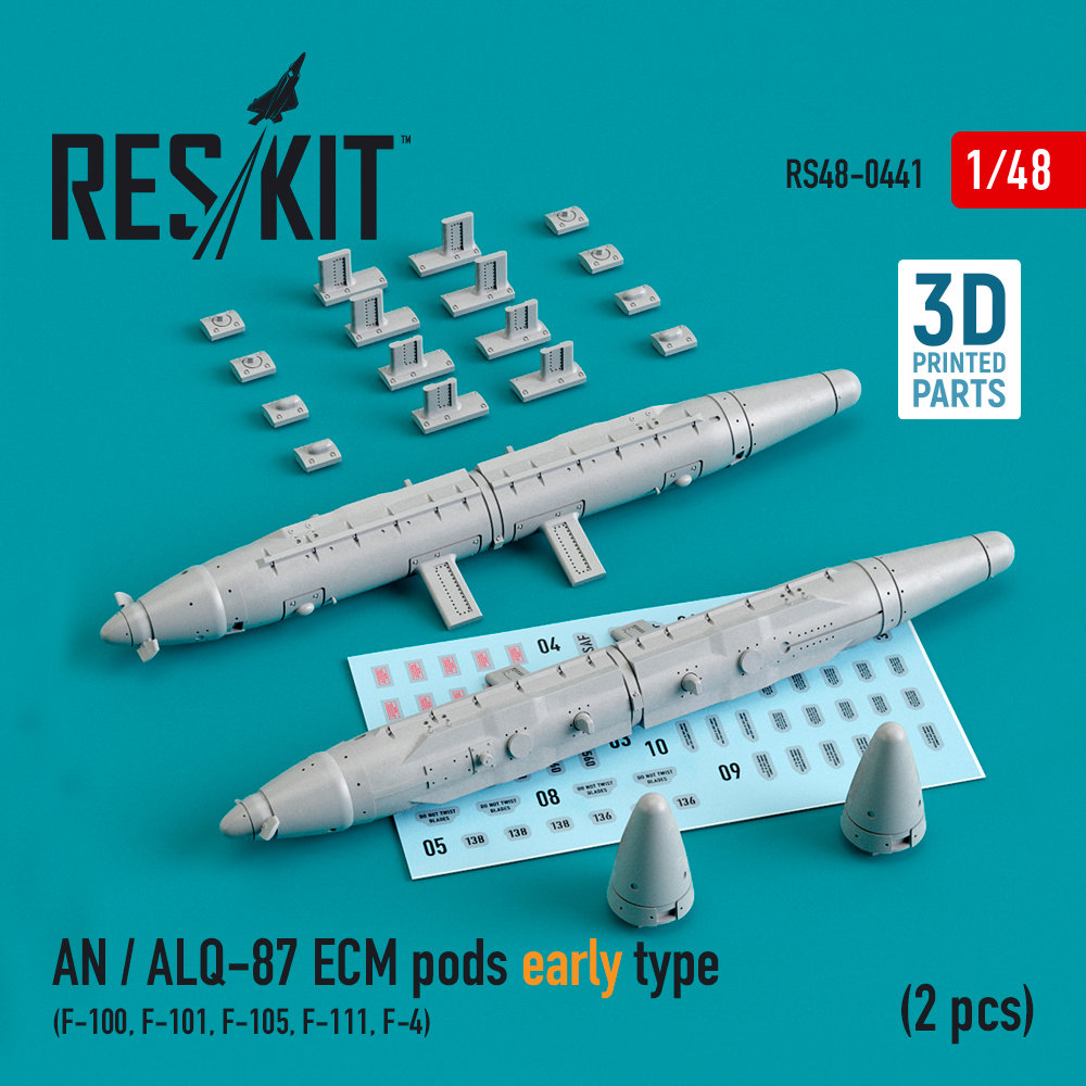 1/48 AN / ALQ-87 ECM pods early type - 2 pcs.