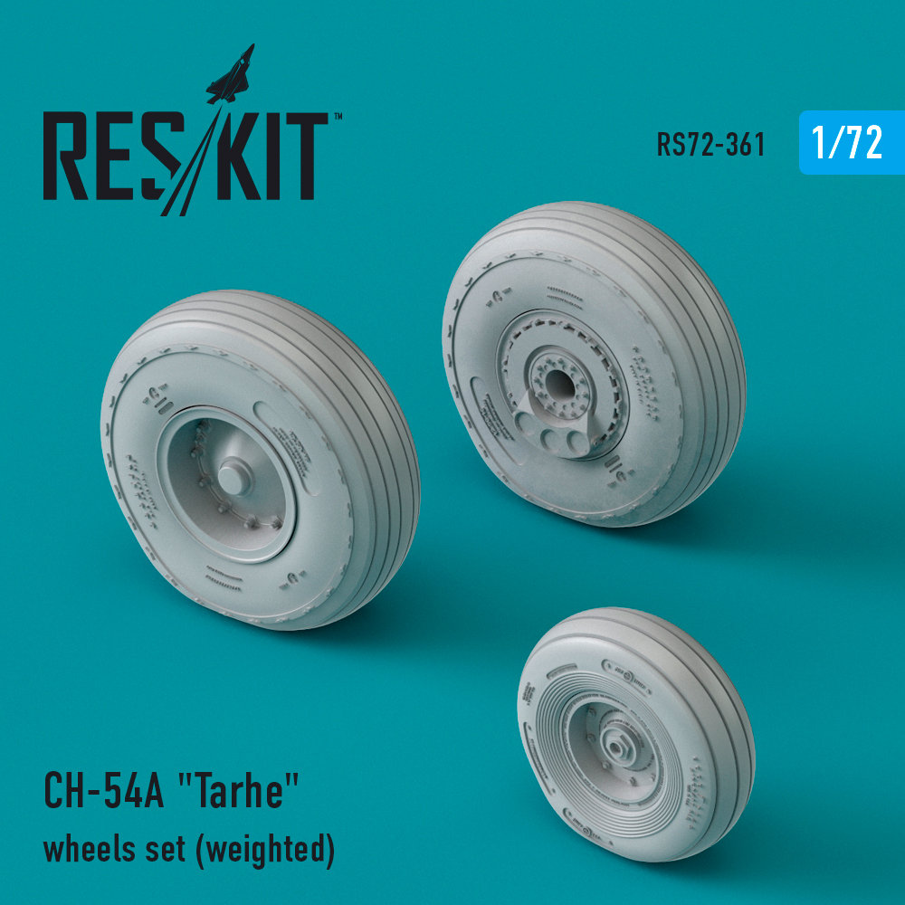 1/72 CH-54A 'Tarhe' wheels set (weighted)