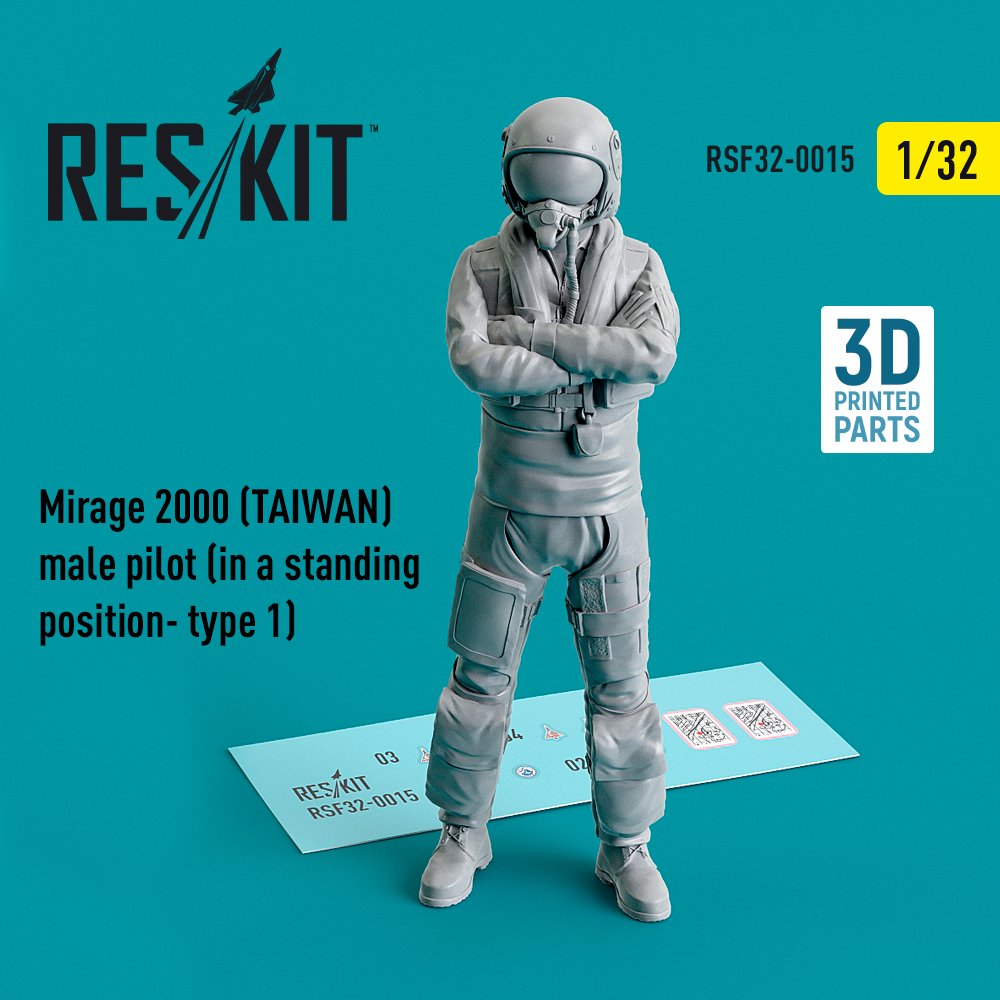 1/32 Mirage 2000 TAIWAN male pilot - standing 1