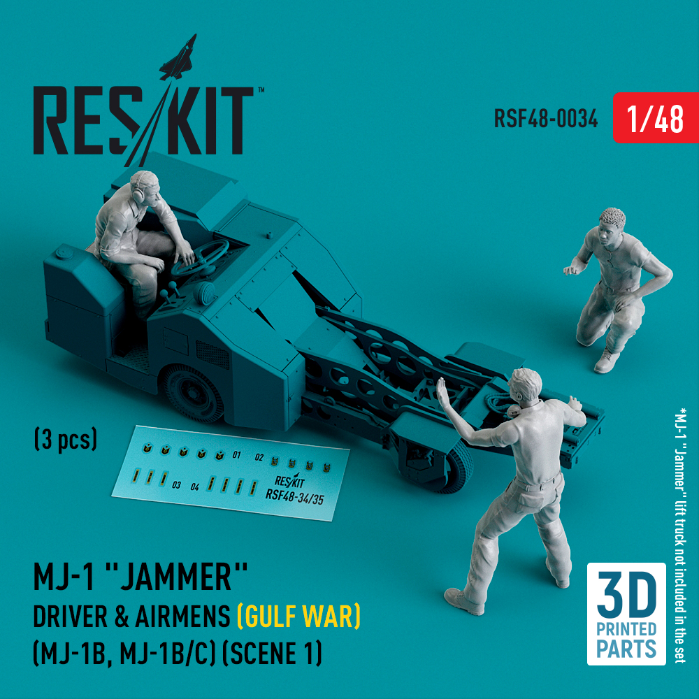 1/48 MJ-1 Driver&airmens (Gulf War) scene 1