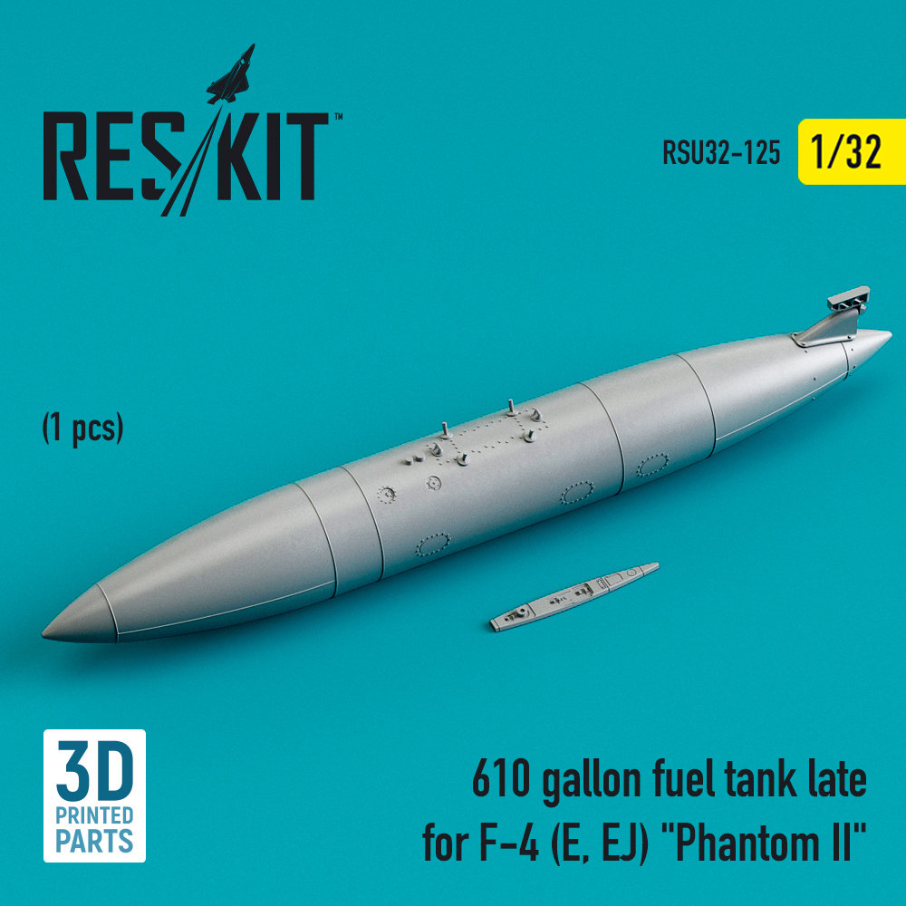 1/32 610 gallon fuel tank late for F-4 (E, EJ)