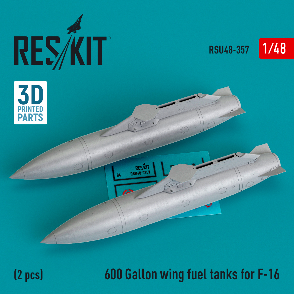 1/48 600 Gal. wing fuel tanks F-16 (2 pcs.)