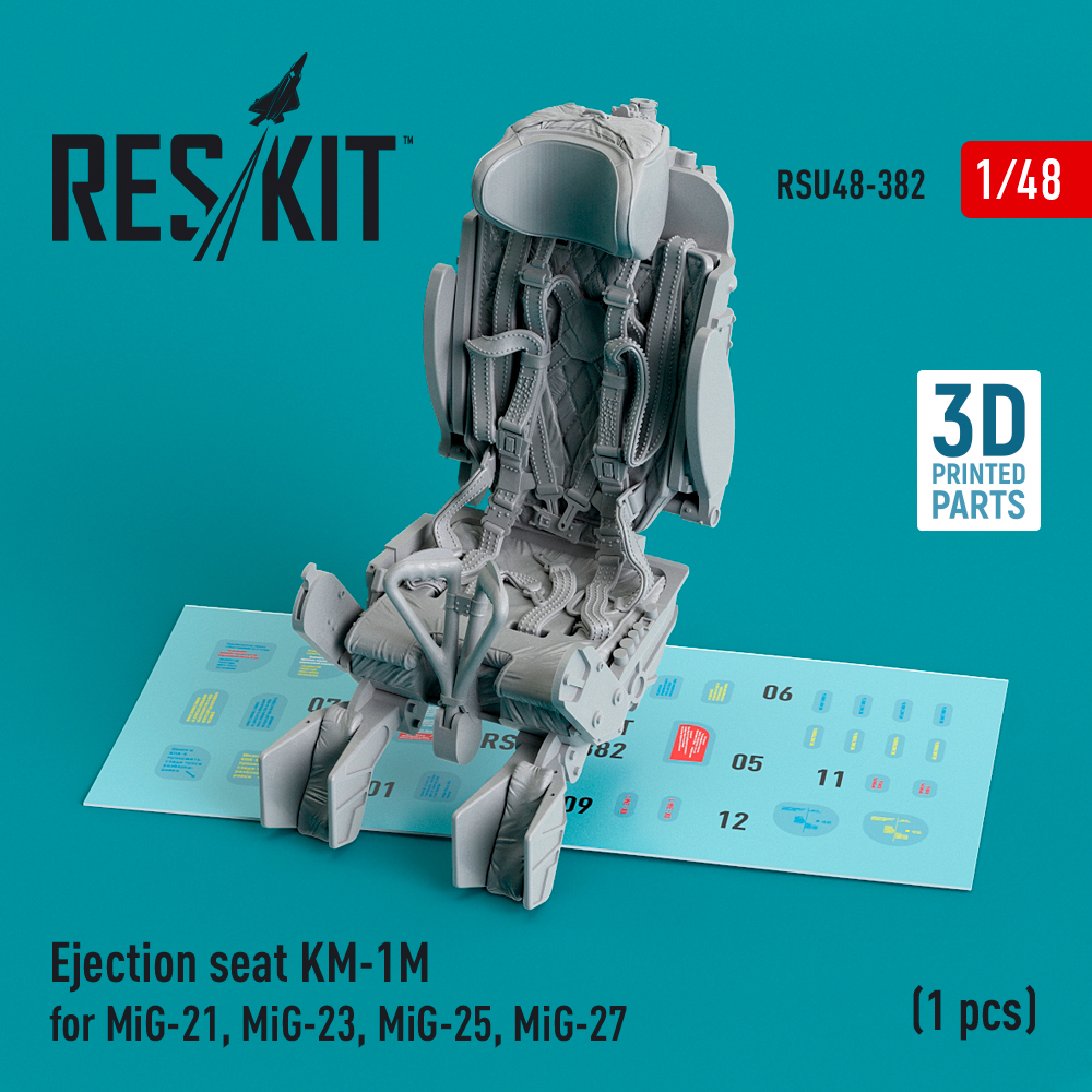 1/48 Eject.seat KM-1M for MiG-21/23/25/27 (1 pc.)