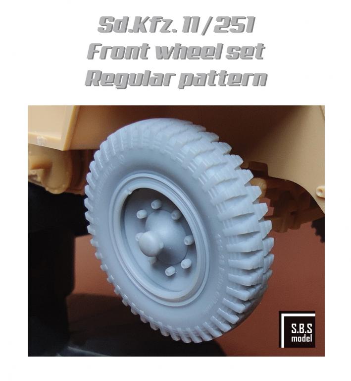 1/35 Sd.Kfz. 11/251 Front wheels - regular pattern