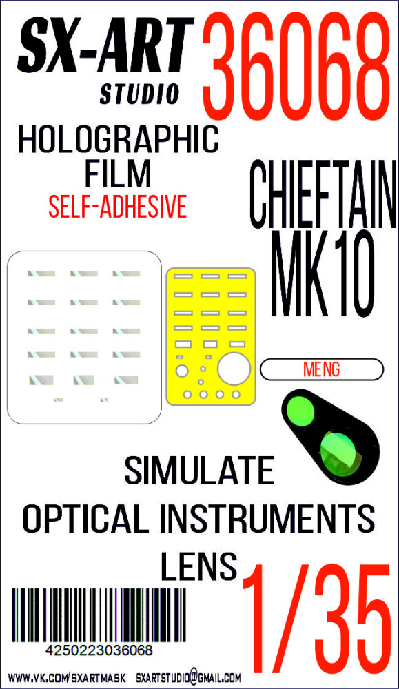 1/35 Holographic film Chieftain Mk.10 (MENG)