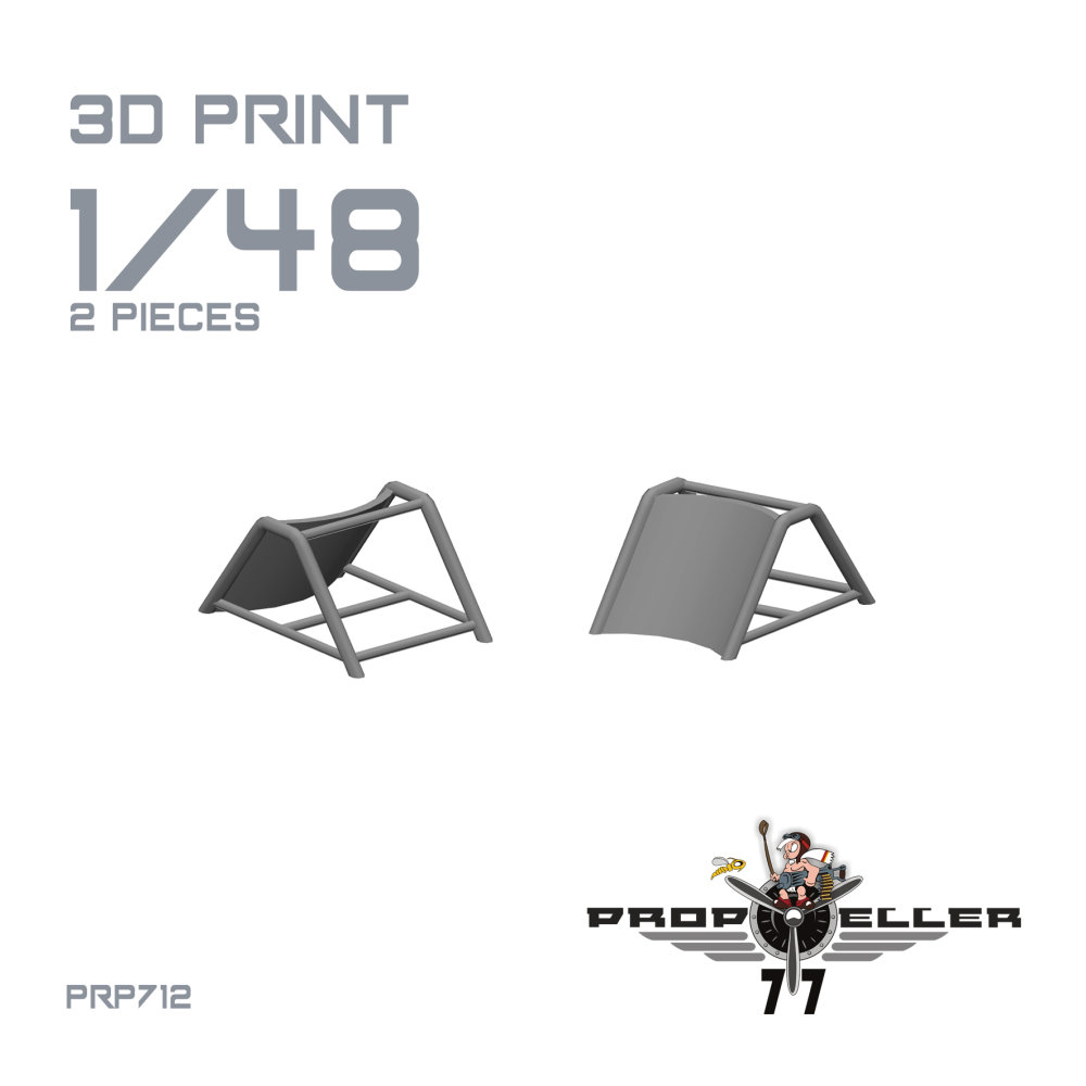 1/48 Wheel Chocks for He 111, Ju 88, Bf 110 (2x)