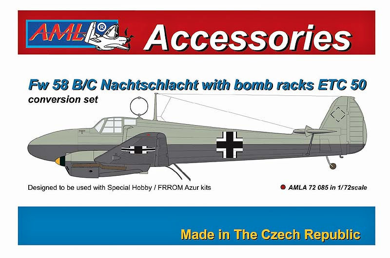 1/72 Fw 58 B/C Nachtschlacht w/ bomb racks ETC 50