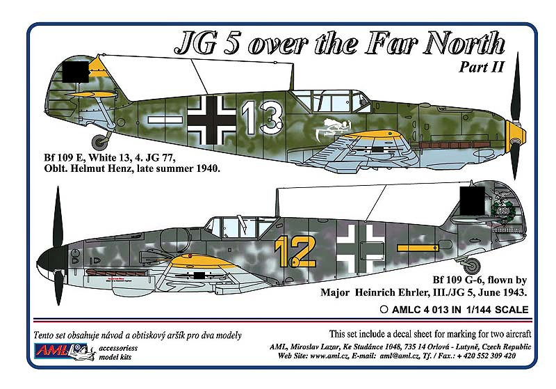 1/144 Decals JG 5 over the Far North, Part II