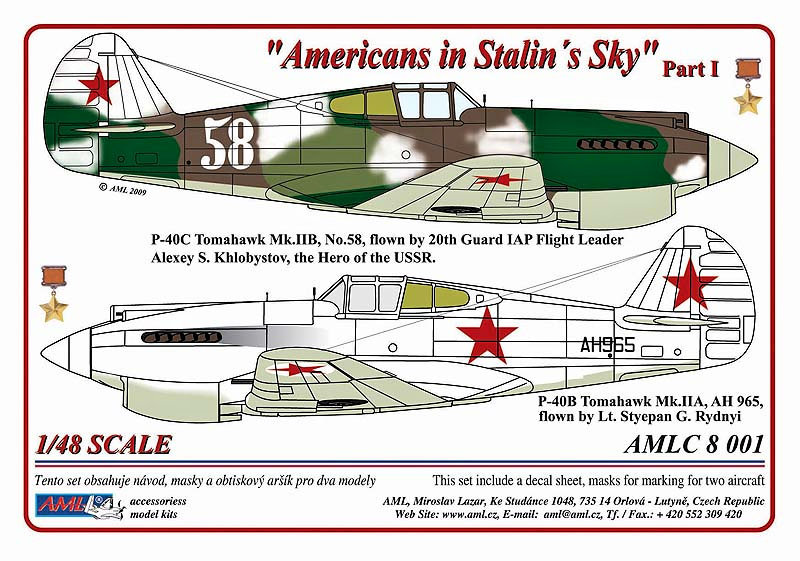 1/48 Decals Americans in Stalin's Sky Part I