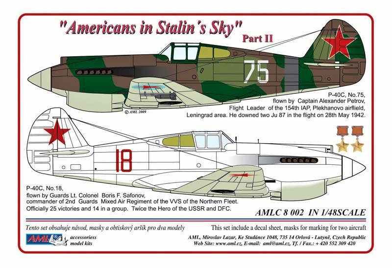 1/48 Decals Americans in Stalin's Sky Part II