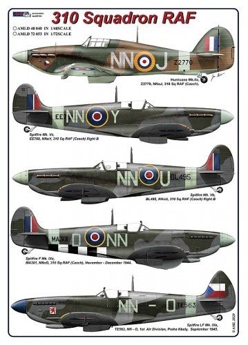 1/48 Decals 310 Squadron RAF