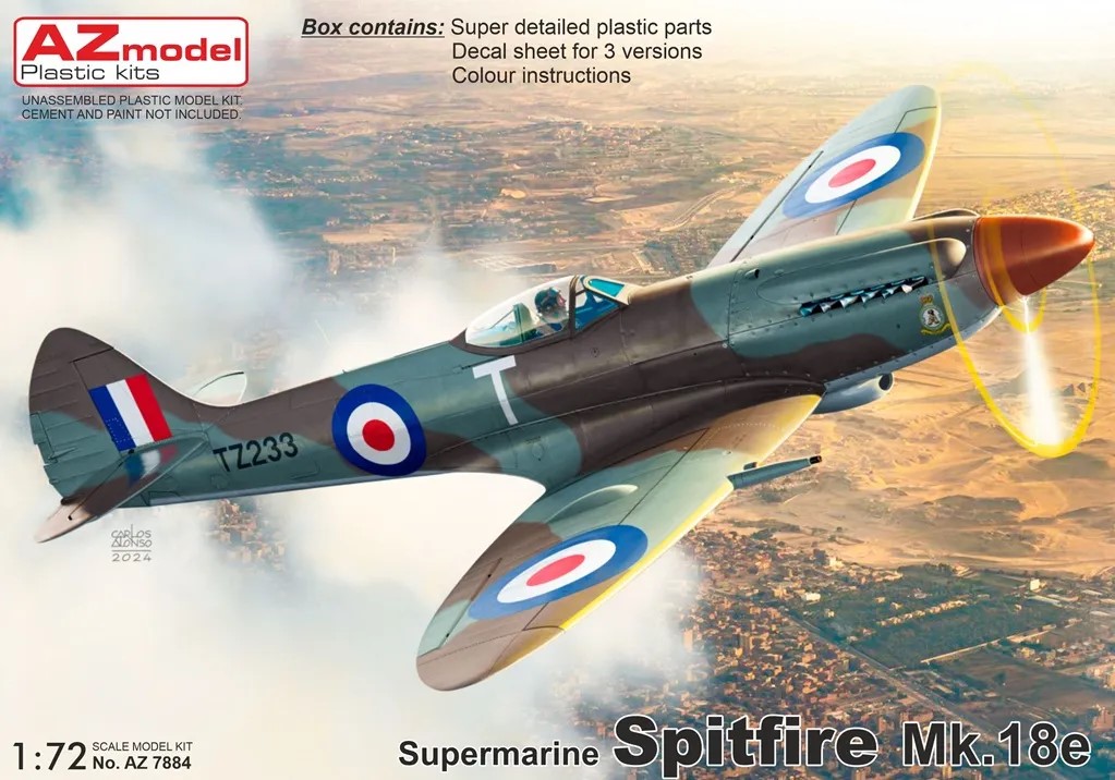 1/72 Supermarine Spitfire Mk.18e (3x camo)