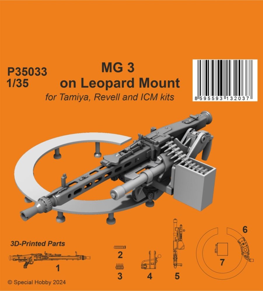 1/35 MG 3 on Leopard Mount (TAM/REV/ICM)