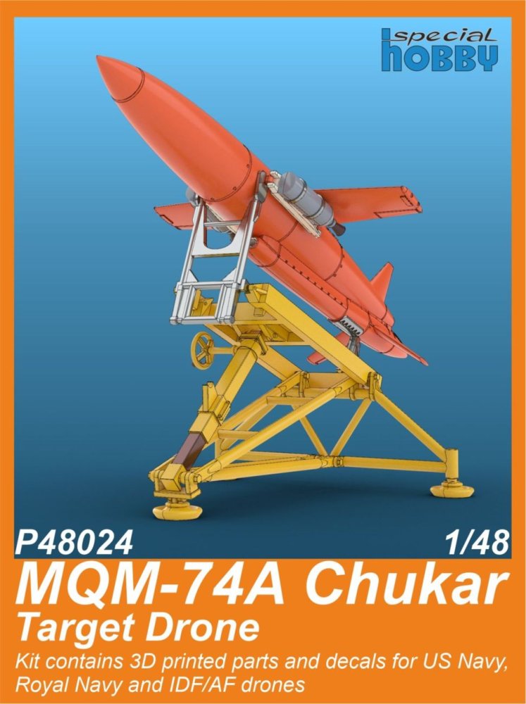 1/48 MQM-74A Chukar Target Drone (3D Print)