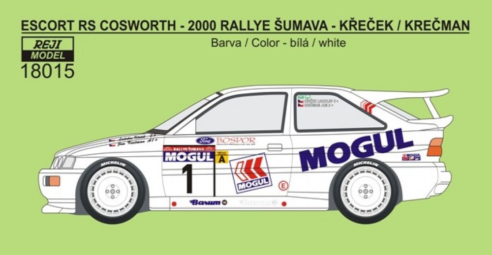 1/18 Ford Escort RS Cosworth Rallye Šumava 2000