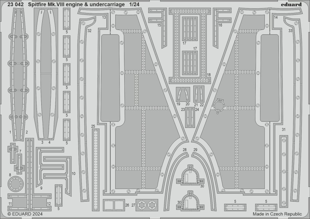 SET Spitfire Mk.VIII engine & undercarriage (AIRF)