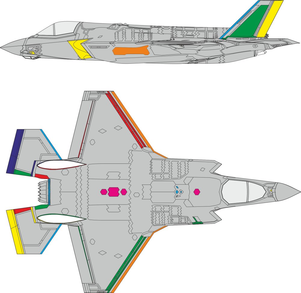 Mask 1/72 F-35B RAM coating (TAM)