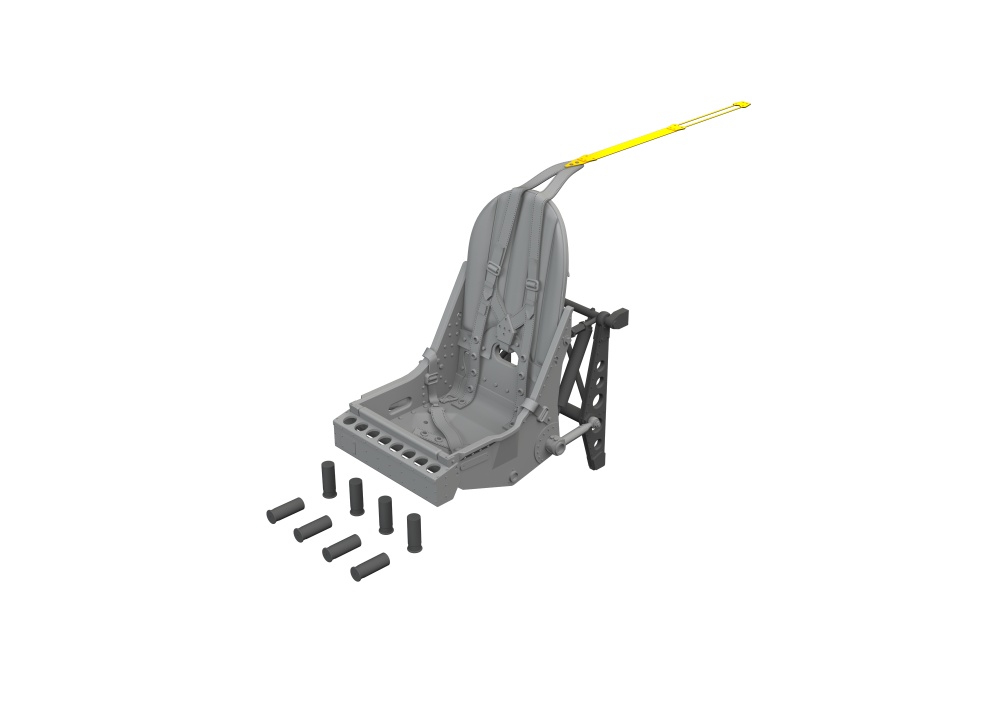 BRASSIN 1/24 Spitfire Mk.VIII/Mk.IX seat PRINT