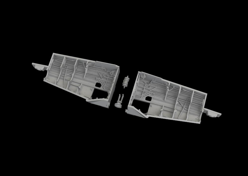 BRASSIN 1/72 P-51D wheel bay PRINT (EDU)