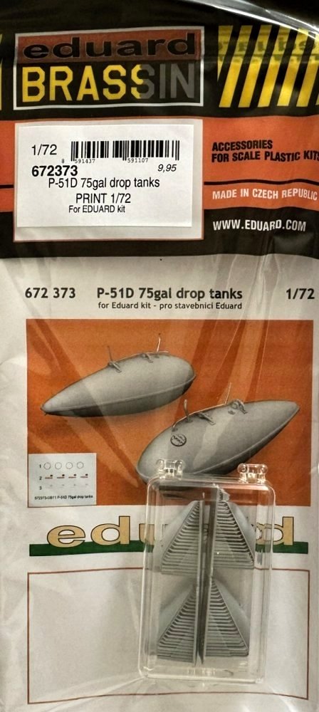 BRASSIN 1/72 P-51D 75gal drop tanks PRINT (EDU)