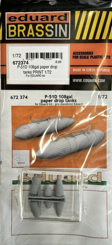 BRASSIN 1/72 P-51D 108gal paper drop tanks PRINT