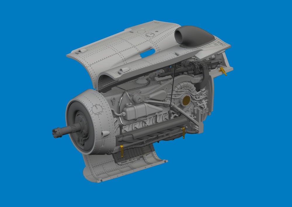 BRASSIN 1/72 Bf 109G-10 Mtt Regensburg engine 