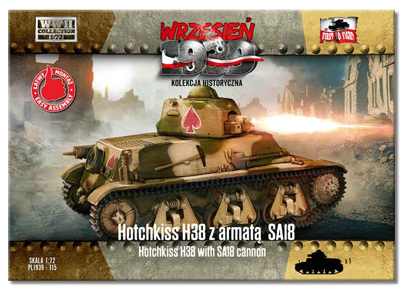 1/72 Hotchkiss H38 with SA18 cannon