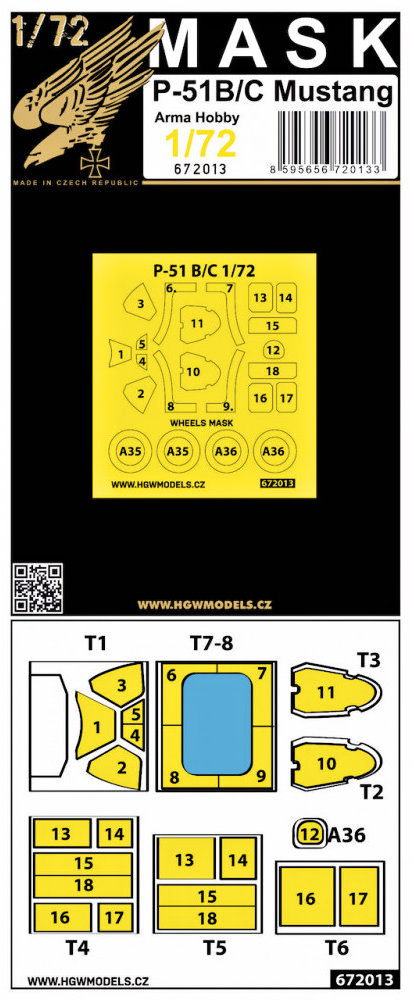 1/72 Mask P-51 B/C Mustang (ARMA H.)