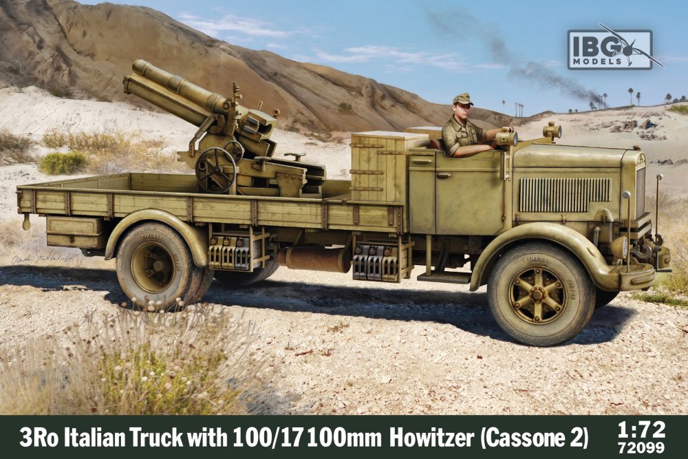 1/72 3Ro Ital.Truck w/ 100mm Howitzer (Cassone 2)