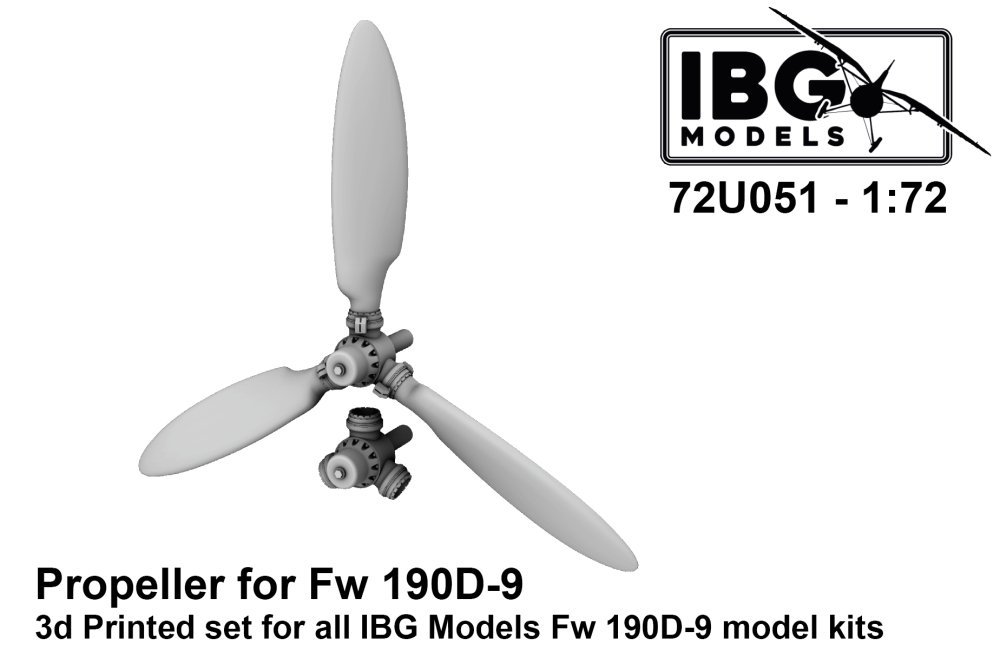 1/72 Propeller for Fw 190D-9 (3D-Printed)