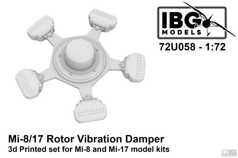 1/72 Mi-17 Rotor Vibration Damper (3D-Printed)