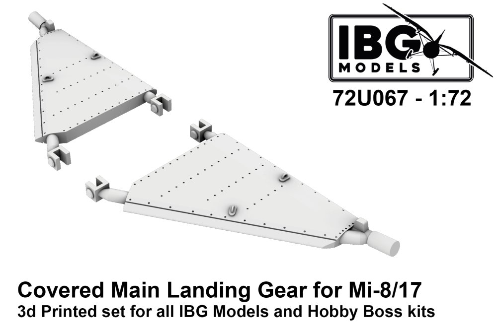 1/72 Covered Main Landing Gear Mi-8/17 (3D-Print.)