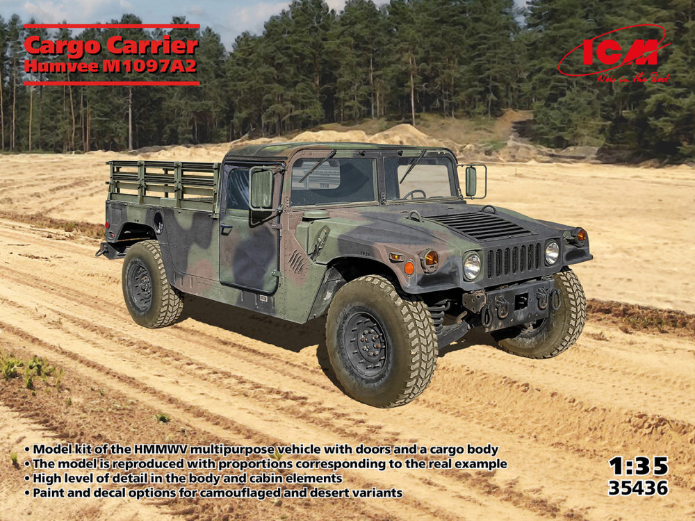 1/35 Cargo Carrier Humvee M1097A2 (2x camo)