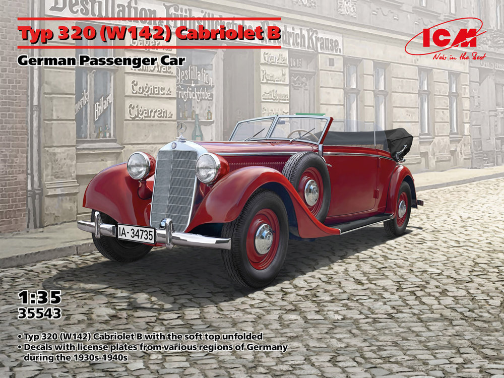 1/35 Typ 320 (W142) Cabriolet B Germ.Passenger Car