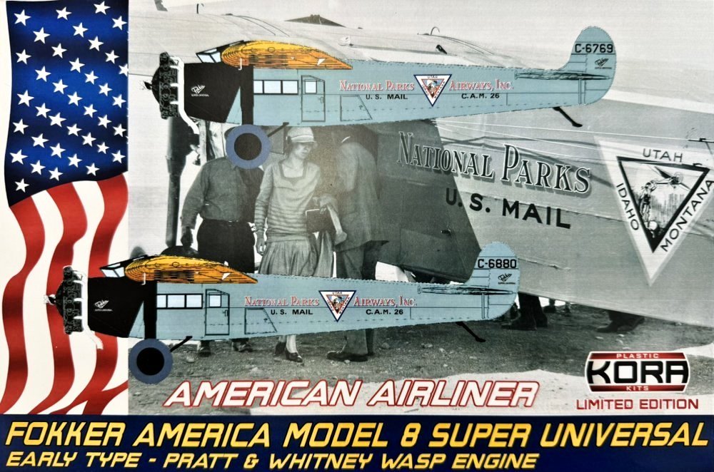 1/72 Fokker America Model 8 Super Universal Early