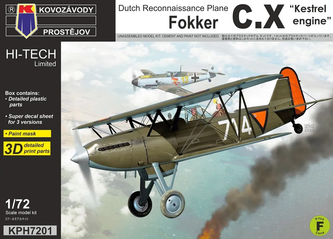 1/72 Fokker C.X 'Kestrel Engine' (3x camo) HI-TECH